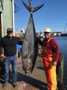 Fresh catch off of a tuna charter